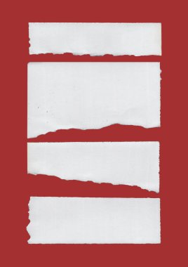 Yırtık kağıt, kenar doku parçalarını yırtar.