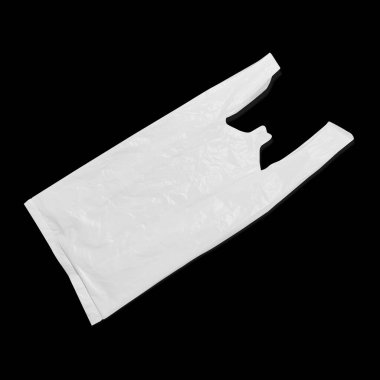 Plastik poşeti kapat, siyah beyaz.