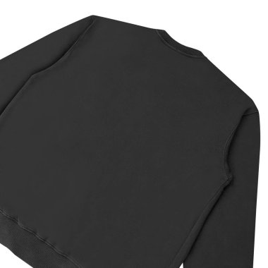 Beyaz arka planda siyah şablon ve öndeki boş kazak rengi. Mürettebat boynu.