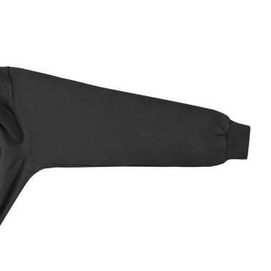 Beyaz arka planda siyah şablon ve öndeki boş kazak rengi. Mürettebat boynu.