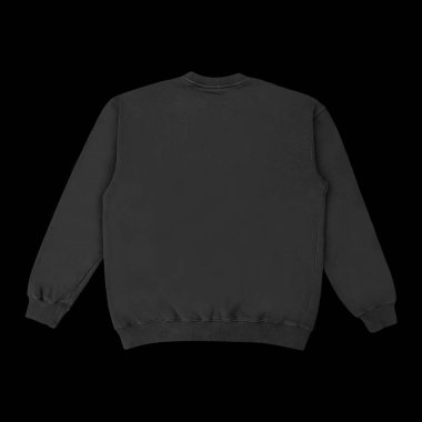 Beyaz arka planda siyah şablon ve öndeki boş kazak rengi. Mürettebat boynu.