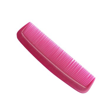 saç tarağı plastik malzeme beyaz arkaplan