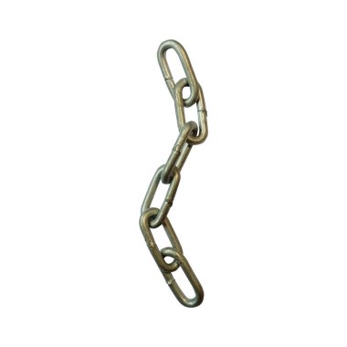 Metal zincirler beyaz arkaplanda izole edilmiş
