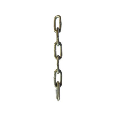 Metal zincirler beyaz arkaplanda izole edilmiş