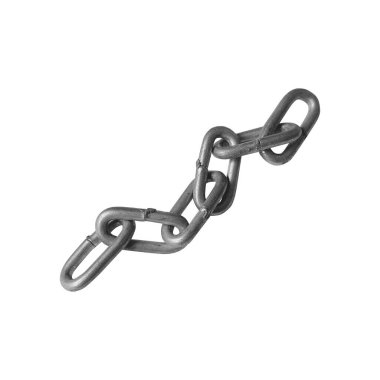 Metal zincirler beyaz arkaplanda izole edilmiş