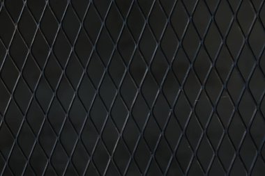 Siyah zincirli çitin tam kare görüntüsü. arkaplan için kablo.