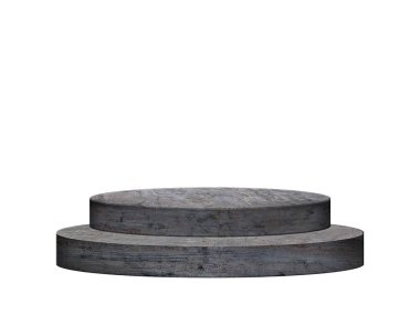 Beyaz arka planda masa çimentosu. boş ekran ürünü sunumu gösterisi.