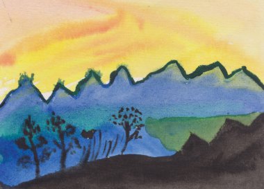 Su Rengi Arkaplan Tasarım Vektörü Resim Şablonu