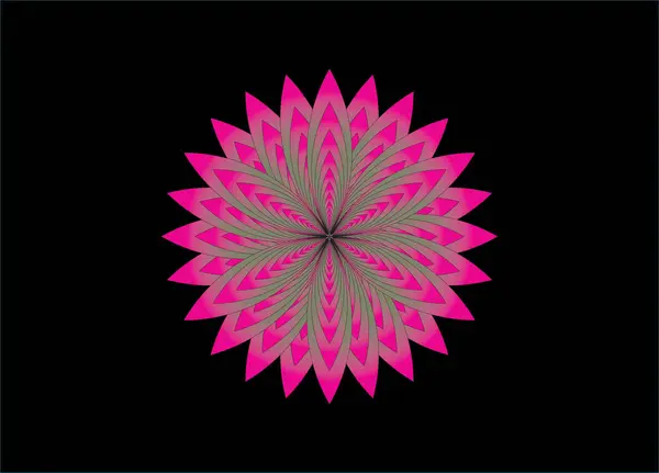 Simple Flower Design Vector Image Template