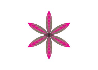 Simple Flower Design Vector Image Template