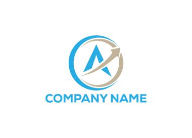 Başlangıç Harfi A Logosu veya Simge Tasarım Vektör Şablonu