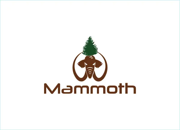 Mamut Logosu veya Simge Tasarım Vektör Şablonu