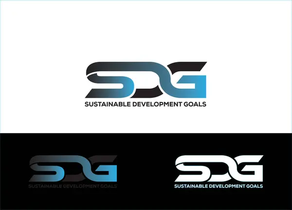 SDG Logosu veya Simge Tasarım Vektör Şablonu