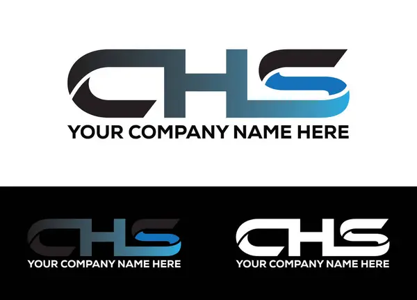 İlk Harf CHS Logosu veya Simge Tasarım Vektör Şablonu