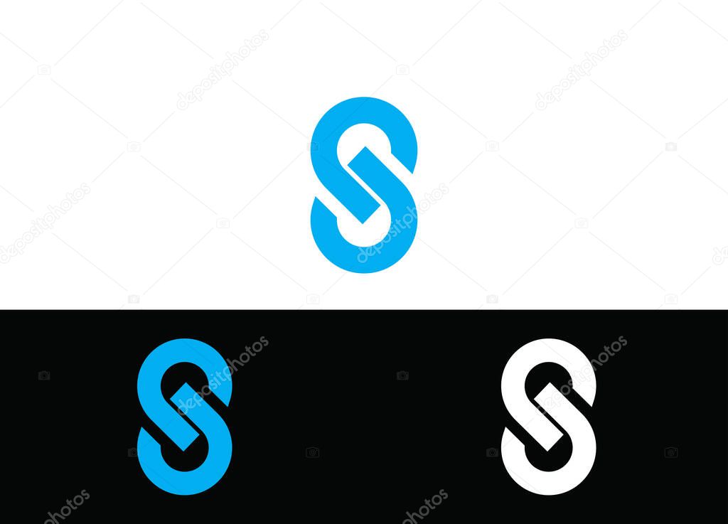 Initial Letter S Logo or Icon Design Vector Image Template