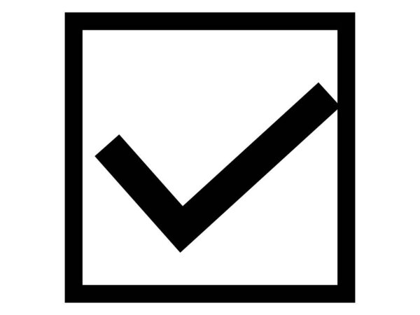 Это черно-белая иконка чекбокса.