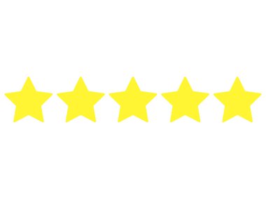 This is a 5 star rating mark. clipart