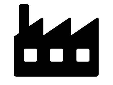 Bu bir fabrika ikonu (siluet)).