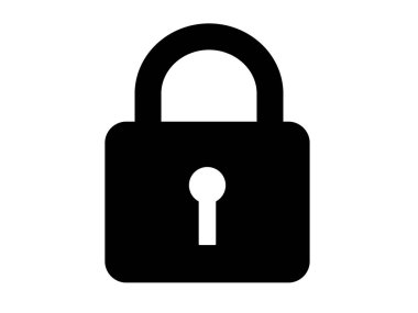 Bu kilit sembolü (asma kilit simgesi).