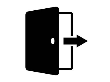 Bu çıkış silueti simgesi.