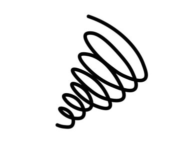Bu bir spiral iz (endişe simgesi).