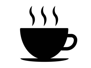 Bu bir kahve fincanı siluet simgesi (kafe işareti)).