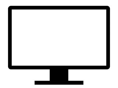 Bu bilgisayar ekranının bir simgesi..