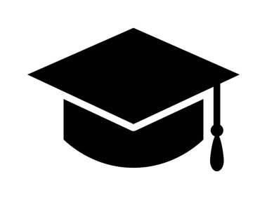 Bu bir doktor şapkası simgesi (siluet)).