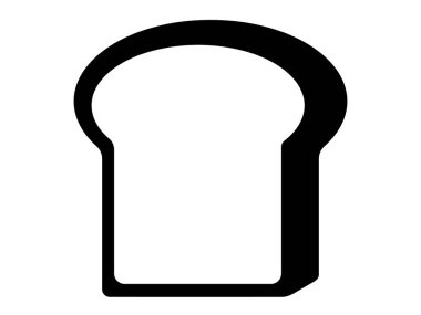 Bu bir somun ekmeğin silüet simgesi..