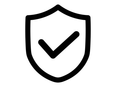 Bu güvenlik simgesinin bir resmidir (kalkan ve işaretleme işareti).