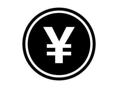 Bu bir para simgesi çizimi (madeni para silueti)).