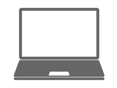 Bu bir dizüstü bilgisayar simgesi çizimi (PC işareti).