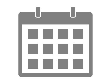 Bu bir takvim simgesidir (zamanlama işareti).