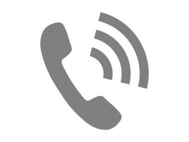 Bu bir telefon işaretinin çizimi (alıcı simgesi)).