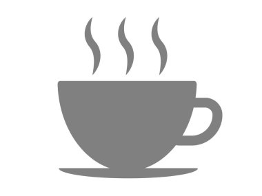 Bu bir kahve fincanı işaretinin çizimi (kafe simgesi)).