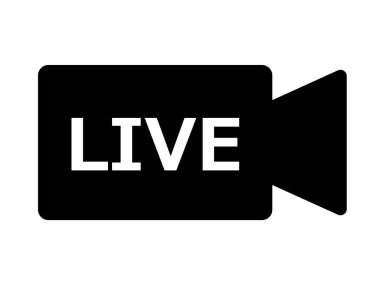 Bu canlı yayın simgesinin bir illüstrasyonudur (canlı yayın işareti).