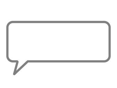 Bu basit bir konuşma balonu çizimi.