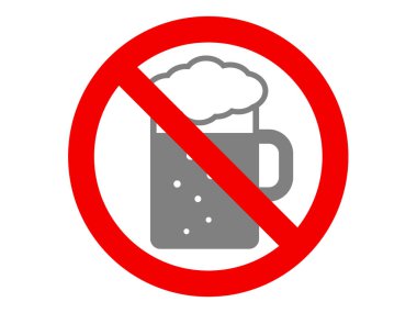 Bu alkol yasağının bir simgesi (içki yasağı).).