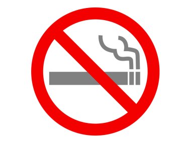 Bu, sigara içilmeyen bir işaretin (tütün yasaklanmış simge) bir resmidir.).