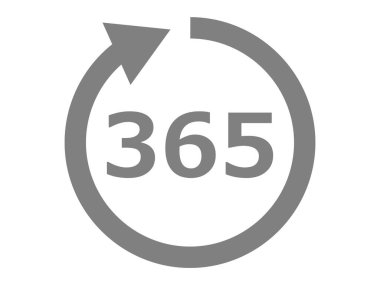 Bu 365 günlük ikonun bir çizimi (tüm yıl boyunca açık).