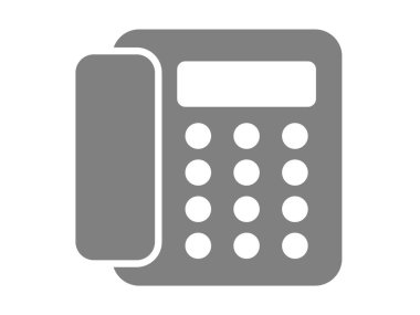 Bu bir telefon simgesi (sabit telefon işareti) çizimi).