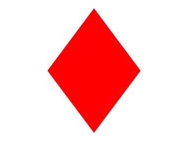 Bu bir elmas simgesi çizimi (iskambil işareti)).