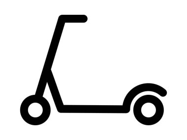 Bu bir kickboard simgesidir (kick patenci işareti).