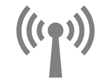 Bu bir radyo dalgası simgesi (anten işareti).).