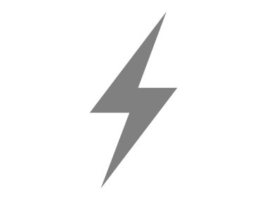 Bir yıldırım simgesi çizimi.