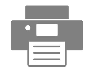 Bu bir yazıcı simgesidir (yazdırma makinesi işareti).