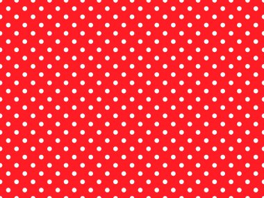 Kırmızı ve beyaz benekli arkaplanının bir çizimi.