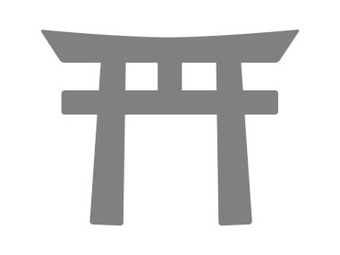 Bu bir torii kapısı simgesi (türbe işareti)).