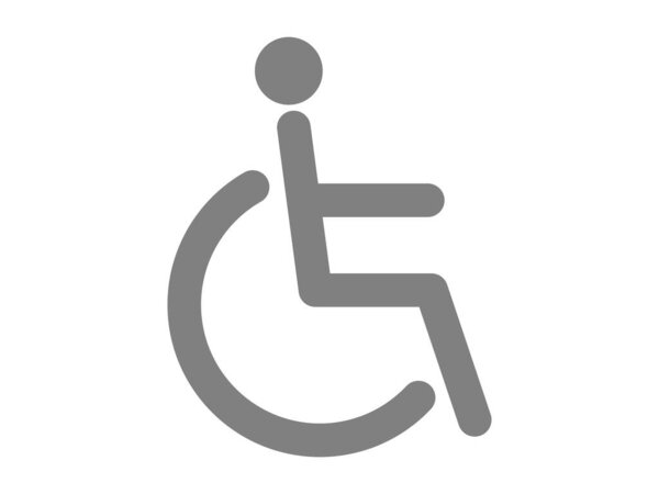 This is a wheelchair pictogram (icon).
