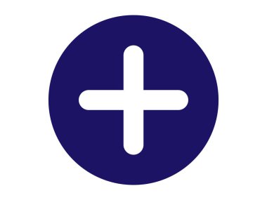 Bir artı simgenin bir illüstrasyonu (işaret ekle).